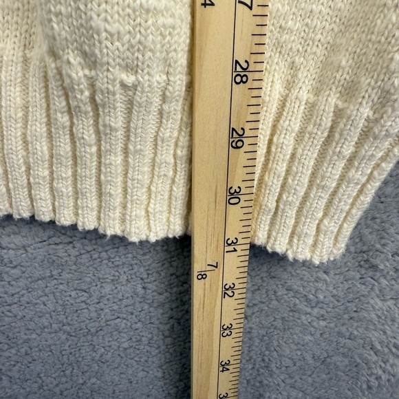 Orvis preowned turtleneck sweater XL cream - Picture 8 of 11